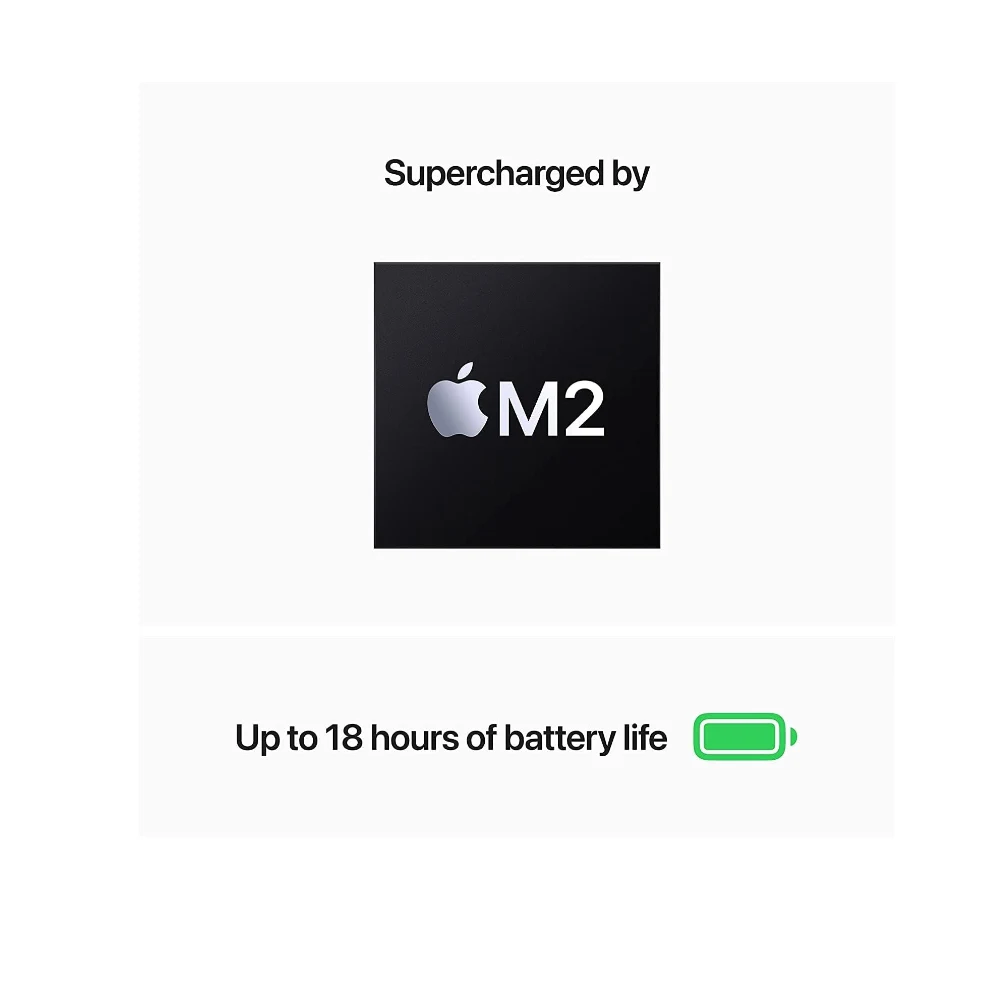 Apple (Renewed) 2022 MacBook Air laptop with M2 chip: 13-inch Liquid Retina display, 8GB RAM, 256GB SSD storage, backlit keyboard, 1080p FaceTime HD camera. Works with iPhone and iPad; Midnight — Image 3