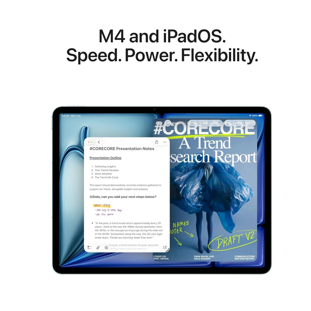 Apple iPad Air 11-inch (M4): Liquid Retina Display,12MP Front/Back Camera, Wi-Fi 7 with Apple N1 + 5G, Touch ID, All-Day Battery Life — Image 9