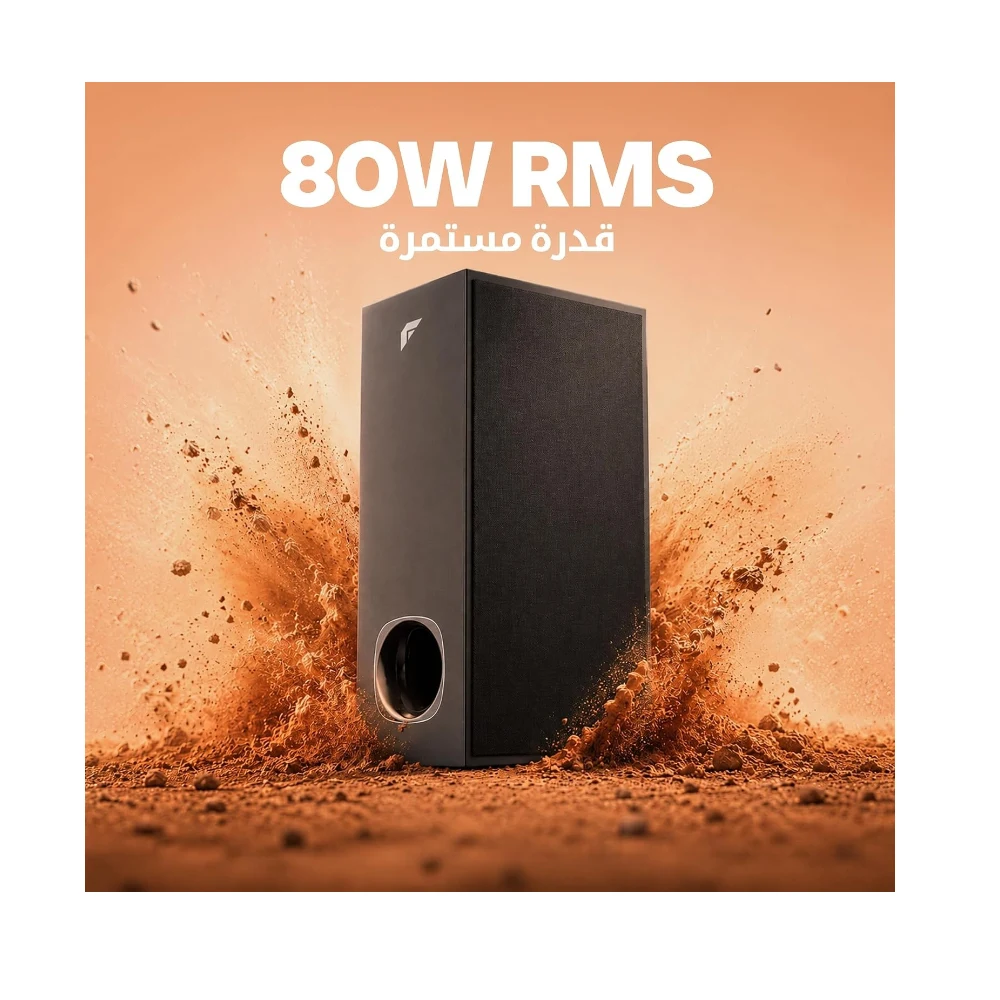 FASTER XB7000 Home Theater 2.1CH, Sound Bar with Subwoofer, 80W Output Black Theater System Wall Mounting, Deep Thrilling Bass. Bluetooth, HDMI(ARC), Optical, AUX, USB for TV, PC with Remote — Image 3