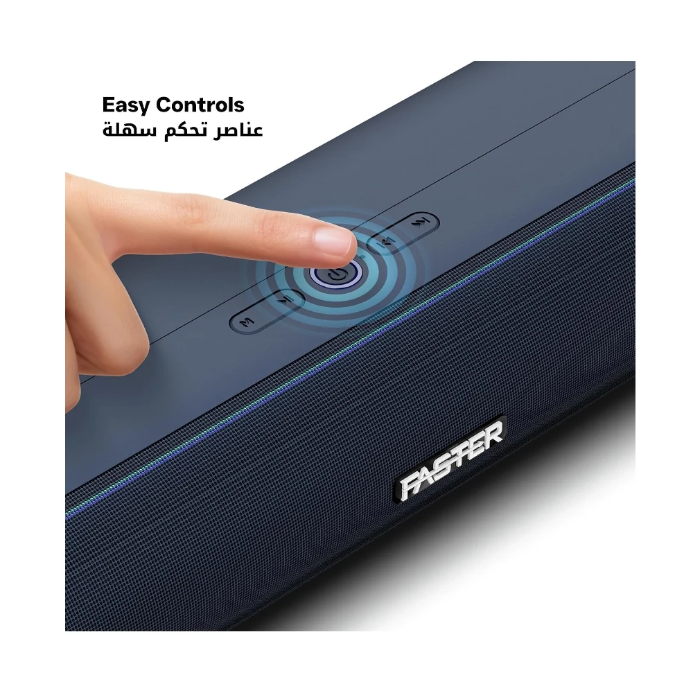 Faster Nexon Z30 Portable 30W Bluetooth Soundbar-Wireless Speaker for PC, Laptop,TV, Smartphone, Tablet- Mini Home Theater RGB Lights-USB/Aux/TF Card Support Plug & Play-Deep Powerful Sound — Image 4