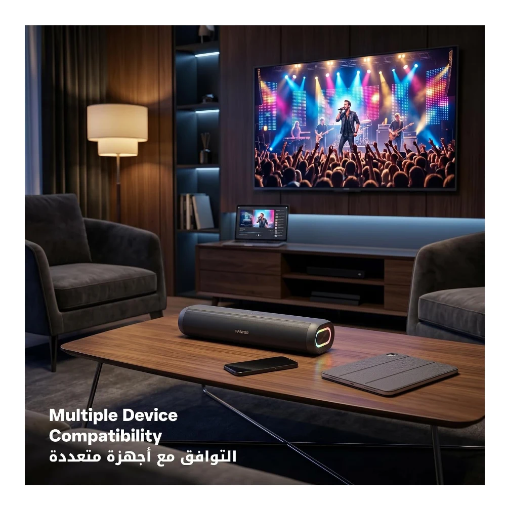 Faster Nexon Z30 Portable 30W Bluetooth Soundbar-Wireless Speaker for PC, Laptop,TV, Smartphone, Tablet- Mini Home Theater RGB Lights-USB/Aux/TF Card Support Plug & Play-Deep Powerful Sound — Image 7