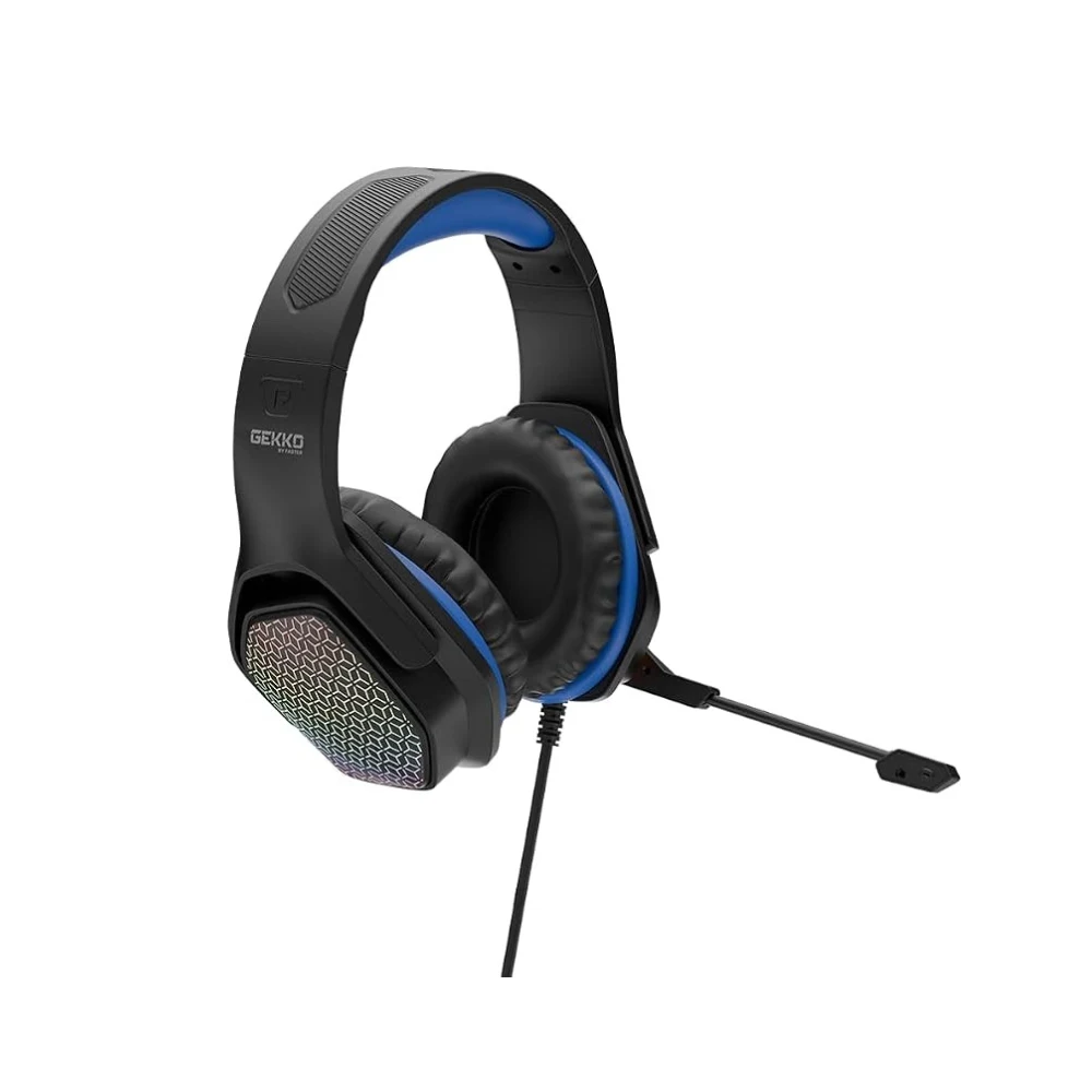 FASTER BG500 Gekko Gaming Headphones with LED RGB, Ultra-Clear Mic, Deep Bass 40mm Drivers, Noise-Isolating Cushions, Adjustable Headband, Lightweight Design - Compatible with PC/PS4/PS5/Mobile — Image 6