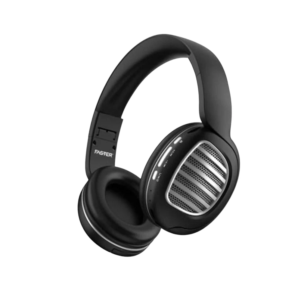 Faster S4 OnEar Headphones Wireless Pure Bass Sound - Foldable Wireless Headphones 5.0 Bluetooth Headphones 10Hrs Playtime- Over Ear Headphones with Voice Assistant Bluetooth Earphones — Image 4
