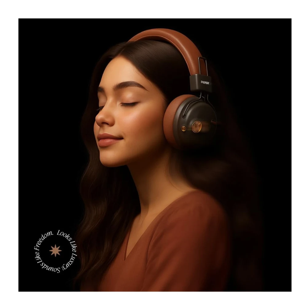 Faster S8 Rove Over Ear Headphones- Advanced ANC 5.3 Bluetooth Wireless Headphones 43H Playtime- 40mm Drivers Type-C Charging Hands Free Calls Deep Bass Lightweight Sports Gym Travel — Image 2