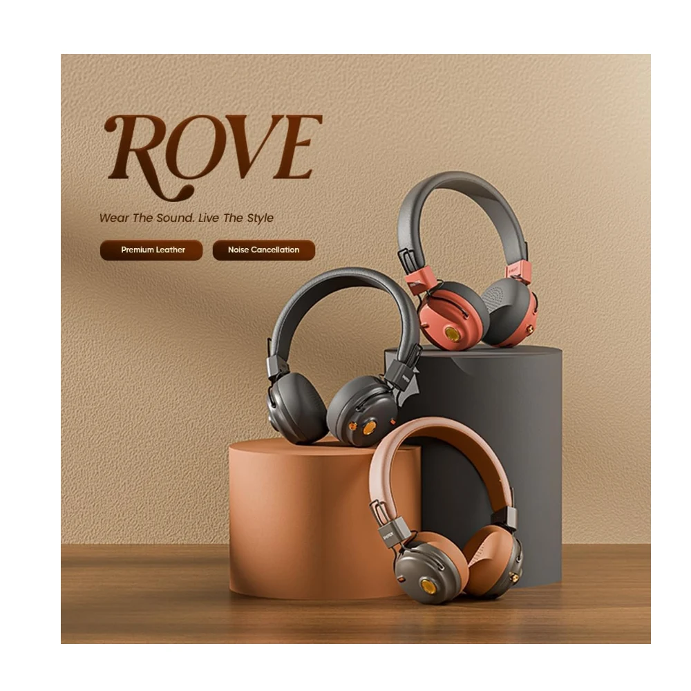 Faster S8 Rove Over Ear Headphones- Advanced ANC 5.3 Bluetooth Wireless Headphones 43H Playtime- 40mm Drivers Type-C Charging Hands Free Calls Deep Bass Lightweight Sports Gym Travel — Image 16