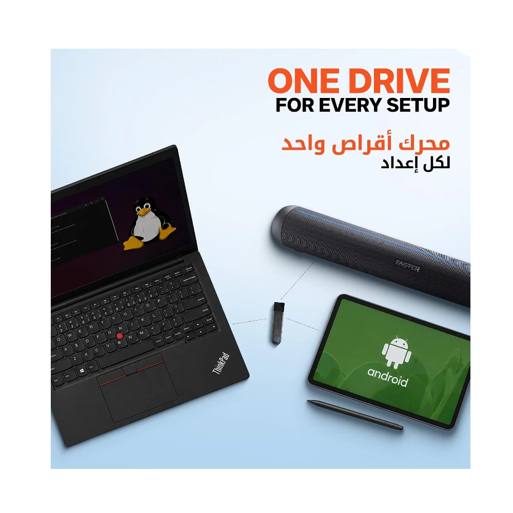FASTER FU-11 USB-A Flash Drive Up to 120MB/s Read Speed Up to 40MB/s Write Speed, 3.2 Gen 1 Metal Thumb Drive For PS5, Xbox, Smart TV, Car Audio, Laptop, Windows, macOS, Linux — Image 5