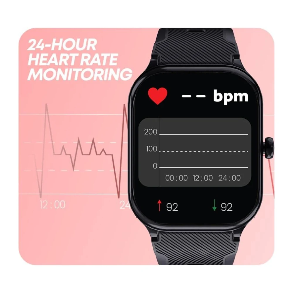 Faster Nerv Watch 2- HD Display 2.01 Inches Smart Watches for Men and Women- Bluetooth Calling Heart Rate Blood Pressure Sleep Health Monitor- Fitness Tracker Smart Watch for Men and Women — Image 2