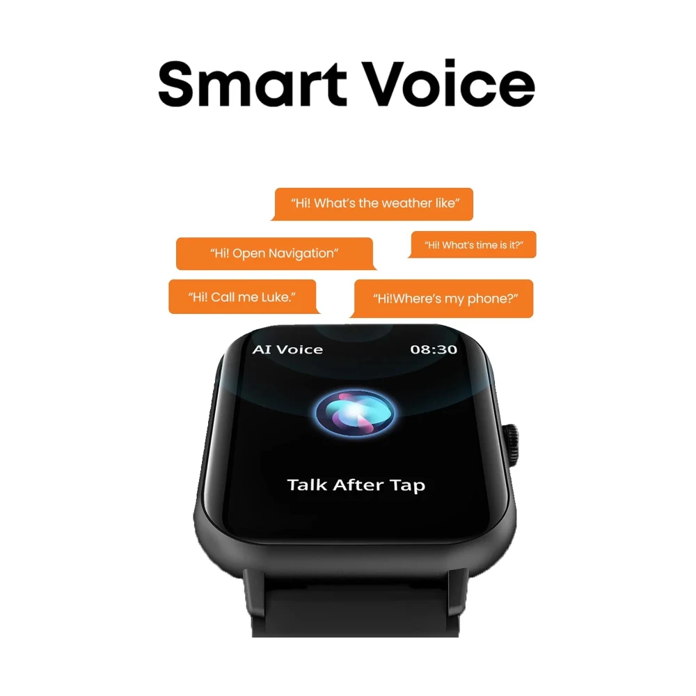 Faster Nerv Watch 1- HD Display 1.83 Inches Smart Watch for Men & Women- Health Monitoring Fitness Tracking Watch- Heart Rate Blood Pressure Monitor Sleep Monitor Wireless Calling Bluetooth — Image 2