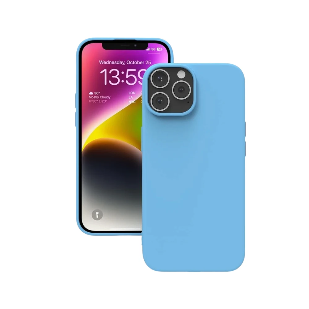 Silicone Case for iPhone 14 Pro/Pro Max, Soft-Touch, Shockproof, DustProof, Antiskid Full Body Armour Phone Cover for Apple iPhone 14 Pro Max
