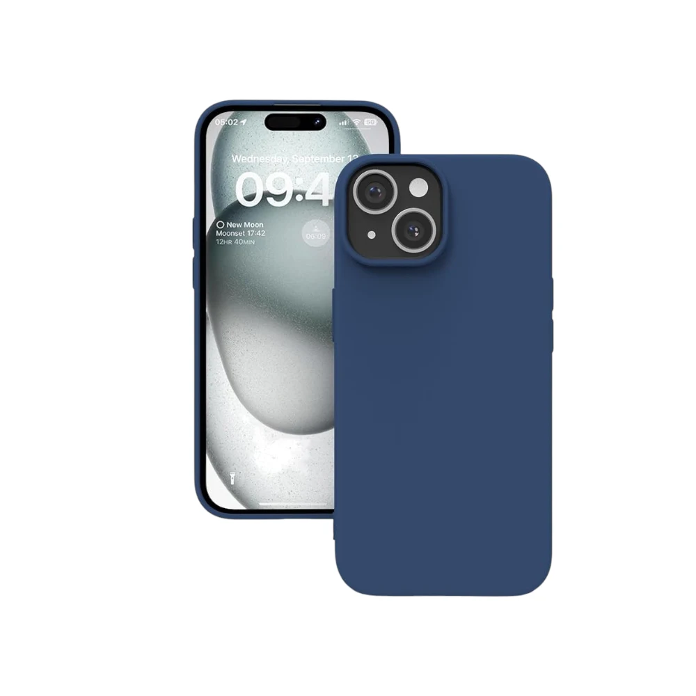 Silicone Case for iPhone 15, Soft-Touch, Shockproof, DustProof, Antiskid Full Body Armour Phone Cover for Apple iPhone 15