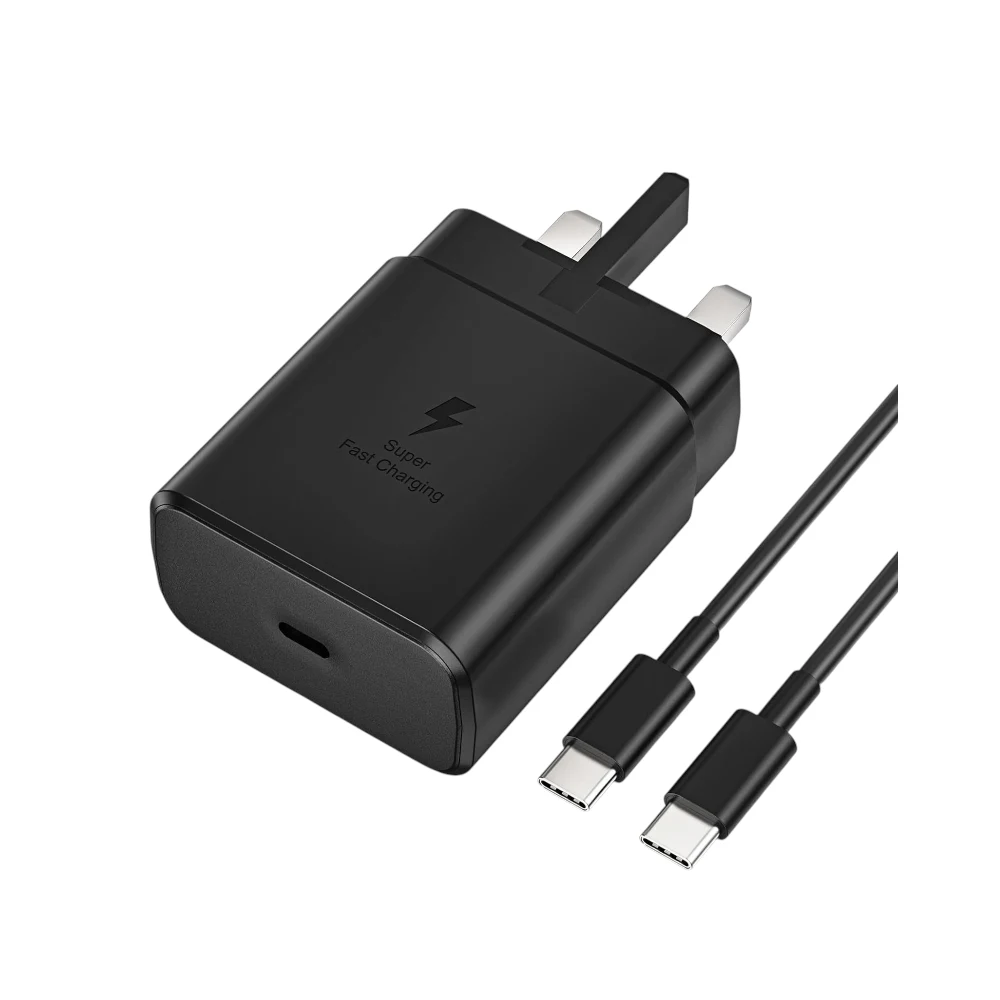 45W Type-C Charger Compatible with Samsung Galaxy S25 Ultra S24 FE S23 S22 S21 Note 10 20 A53 A55 A06 A16 Z Fold Flip 6 5 4 Galaxy Tab A9+ S10 S9 S8 Power Adapter with 1.8M Cable