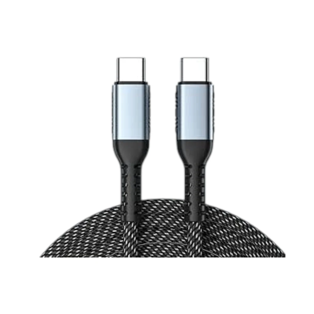 HULPPRE 6.5ft Universal 240W Charging Cable Type C Nylon Braided USB Cable 5A Fast Charger Cable Compatible With Samsung/iPhone/Huawei/iPad and More