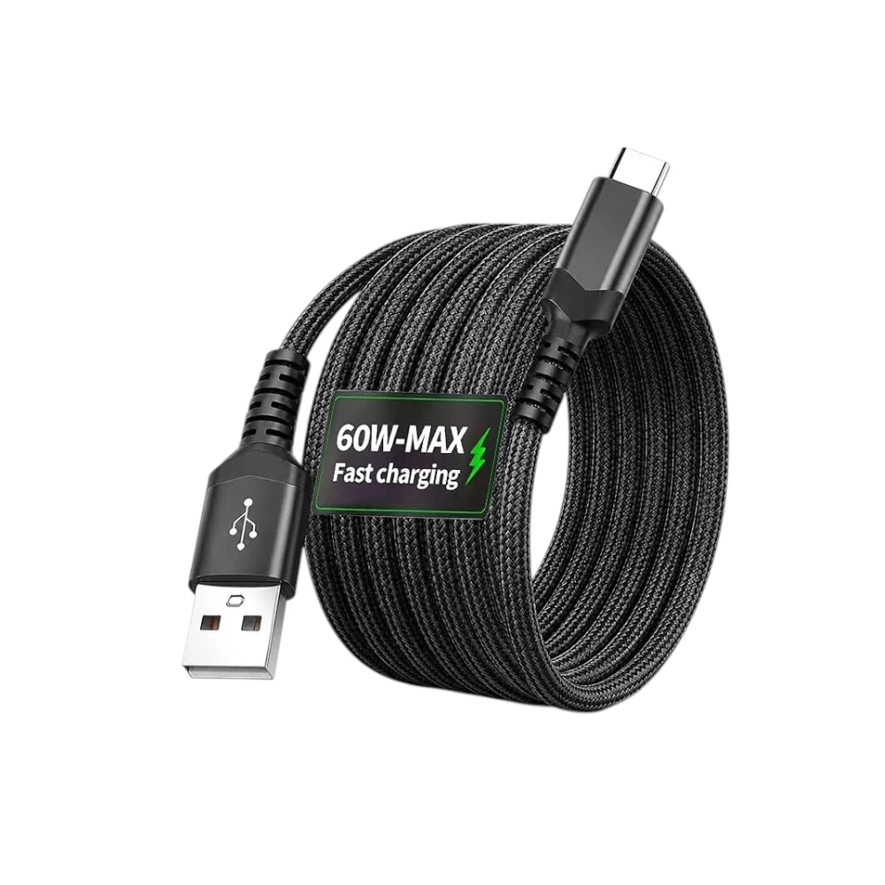 USB C Cable Fast Charging 3.3ft/6.6ft Nylon Braided, Type C Charger Cord Data Sync, Compatible with Smartphones Tablets