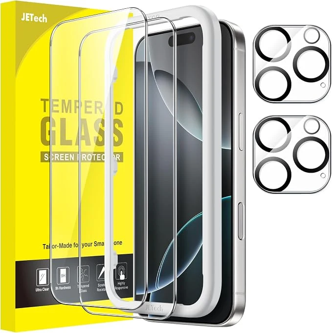 JETech Screen Protector for iPhone 16 Pro
