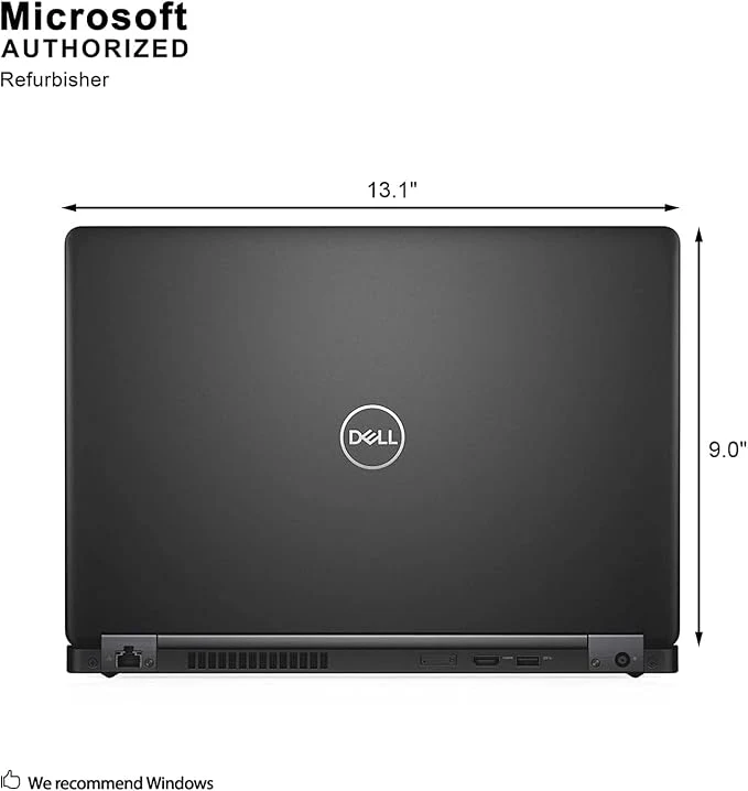 (Renewed) Dell Latitude 5490 / Intel 1.7 GHz Core i5-8350U Quad Core CPU / 16GB RAM / 512GB SSD / 14" FHD (1920 x 1080) Display/HDMI/USB-C/Webcam/Windows 10 Pro, Black — Image 4