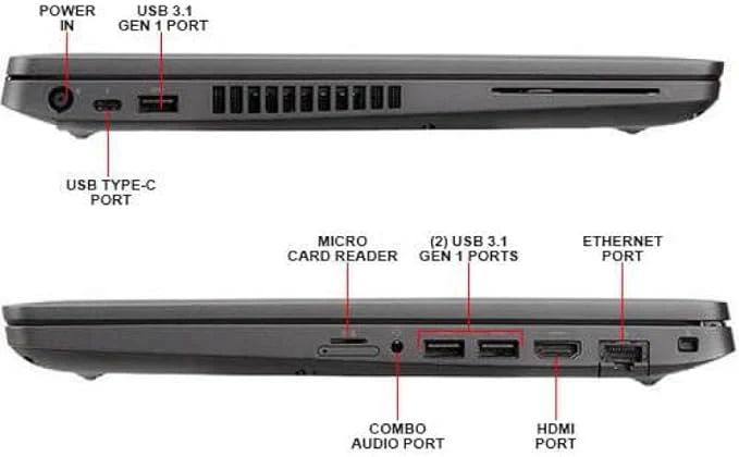 Dell Latitude 5400 14"" HD, Core i5-8265U 1.6GHz, 32GB RAM, 1TB M.2-NVMe, Windows 11 Pro 64Bit, CAM, Black (Renewed) — Image 3