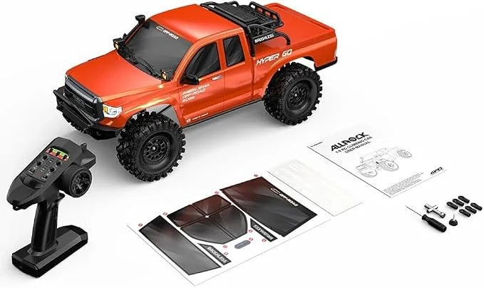 MJX Hyper Go H8E 1/8 Scale RC Rock Crawler, FOC Brushless Climbing Car, 4WD Off-Road Remote Control Vehicle with Differential Lock, 3970 2000KV Motor, 80A FOC ESC, 35KG Servo, RTR Ready-to-Run — Image 4