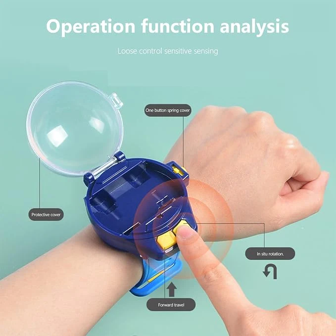 Mini Long Distance Wrist Watch RC Car, 2022 New Remote Control Watch Toys, 2.4 GHz Racing Watch With USB Charging, Cartoon Small RC Car, Gift for Boys and Girls — Image 2