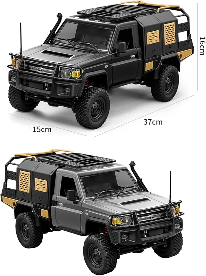 1/12 Scale RC Crawler, MN-82S LC79 RTR RC Truck 4x4 Off Road Vehicles 2.4GHz RC Rock Crawler Car with LED Lights, 7.4V 1200mAh Battery for Adults Hobby Toys