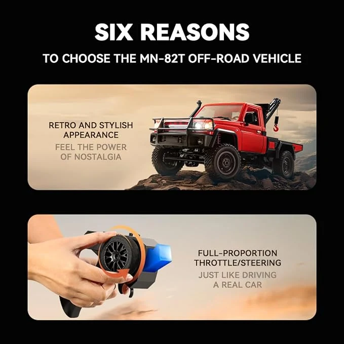 RC Crawler Car, 1/12 Scale 2.4G 4WD Remote Control Off Road Pickup Truck Vehicle Model with Functional Crane, Liftable Hook and 2-Speed Modes, Xmas Gifts for Adults & Youth