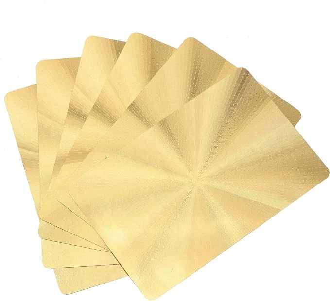 Waterproof Plastic Cards Set Gold Foil Table Games Party Camping — Image 5