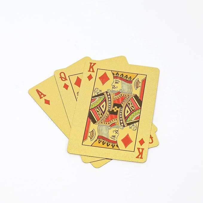 Gold Foil Plastic Card Pvc Waterproof Table Game Playing Cards Deck Gift Thickened Card Matte Touch Gold Foil Playing Cards Plated Dubai Scenery Poker Table Games Joker Deck Dubai Souvenir Gift — Image 5
