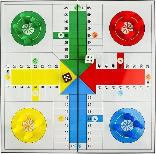 Ludo Game Board Set - 24 Centimeters, Magnetic Folding Travel Game for Adults and Kids (Rounded Corner) — Image 6