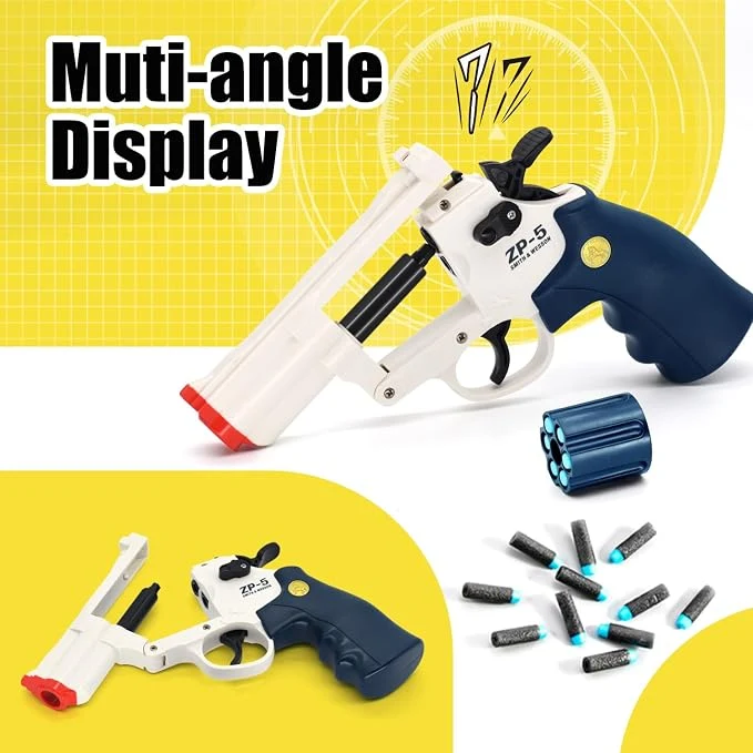 Foam Dart Blaster for Kids, EVA Safety Soft Bullet Toy Gun