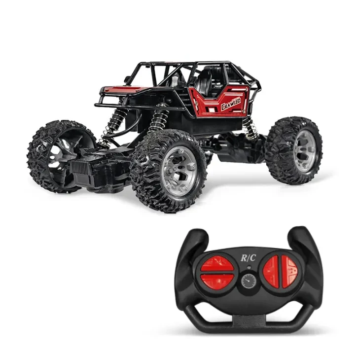 Kialloy Adult Remote Control All Terrain Car,4WD 1:16RC 40km/h High Speed RC Truggy Car,2,4 GHz All Terrain Waterproof Radio Remote Control Electric Vehicle RTR Toys.（red) — Image 3
