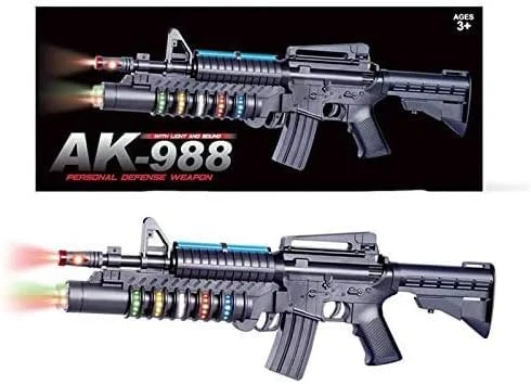 22 Inch The Most Popular Gifts for Children Special Force AK-988 Toy Rifle Features Dazzling Electric Light, Amazing Electronic Sound & Unique Action