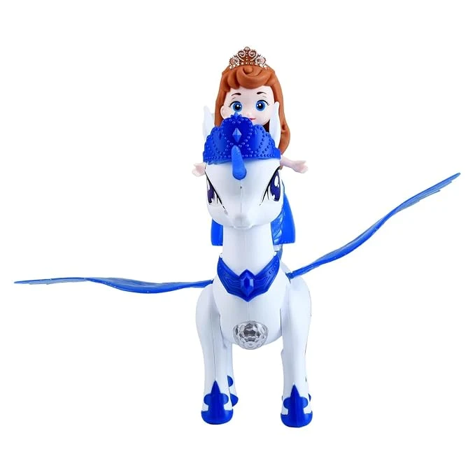 Magical Flying Horse Toy Set for Kids, Horse Figure Playset with Accessories, Pretend Play Animal Toy for Boys and Girls, Birthday Gift and Indoor Play Toy