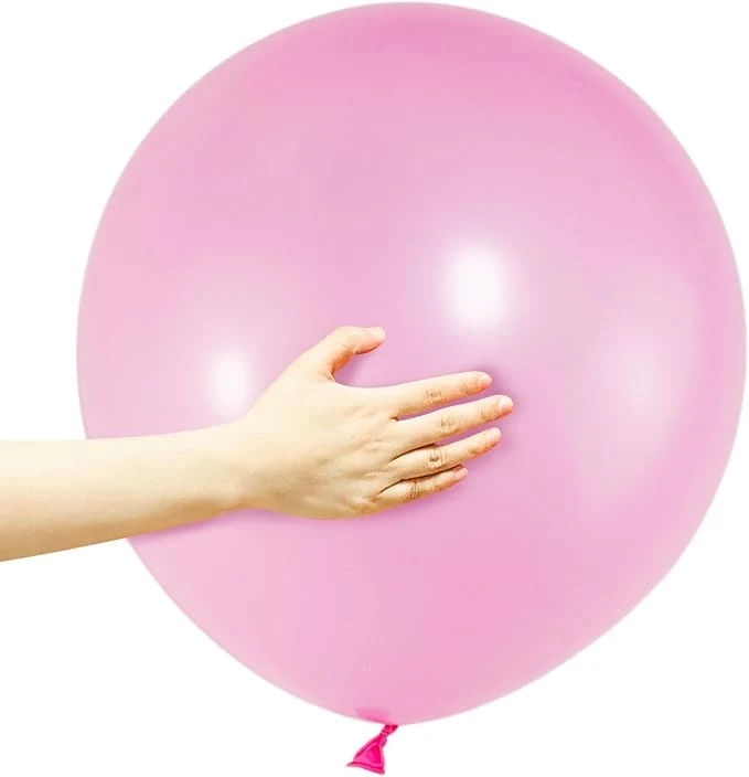 ASIYUHY Pink Balloons 18 Inch 12 Pack Large Latex Party Balloons Round Helium Balloon for Girl Birthday Party Baby Shower Gender Reveal Wedding Party Decorations (Pink Balloons 18 inch)