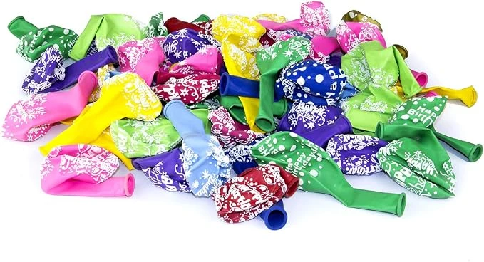 Happy Birthday Balloon 12-Inch 100Pcs — Image 4