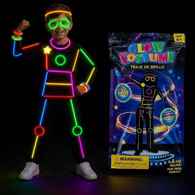 Chocozone Light up Toys 56pc Party Pack Glowsticks Mixed Colors Party Favors for Kids Birthdays Toys for Boys Girls