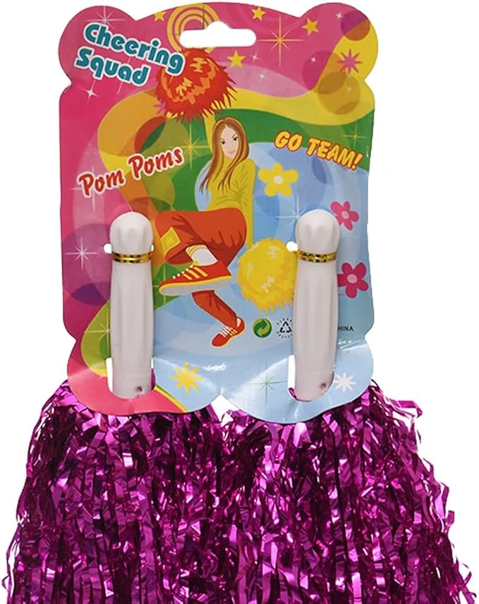 Generic Foil cheerleading pom poms for party and birthday — Image 3