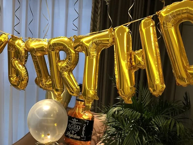 Birthday Party Decorations for Men and Woman Happy Birthday Banner for Adults Birthday Balloon Decoration — Image 3
