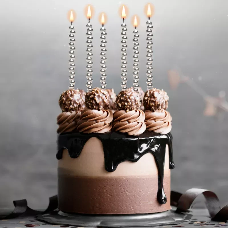 Bubble candles silver — Image 3