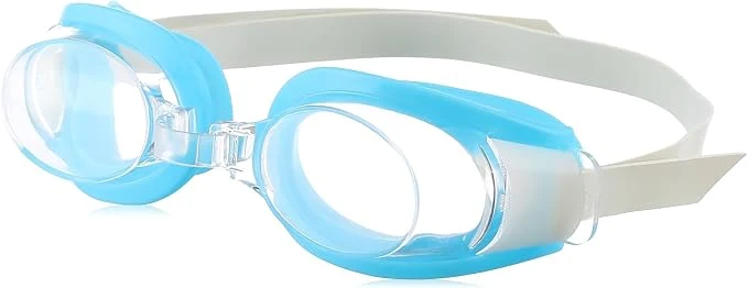 High Material Swimming Goggles For Kids with Tinted Lenses, Silicone Strap, Ear Plugs, and Cover