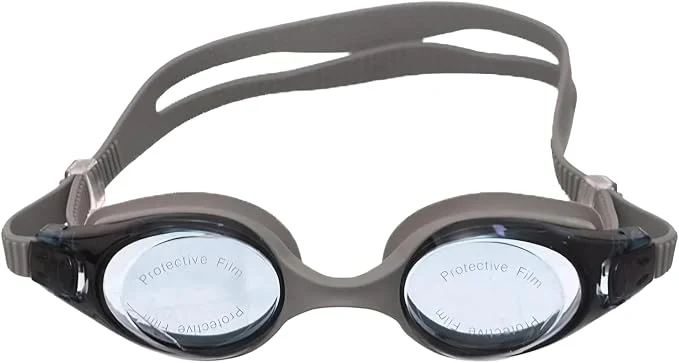 High Material Swimming Goggles For Kids with Tinted Lenses, Silicone Strap, Ear Plugs, and Cover