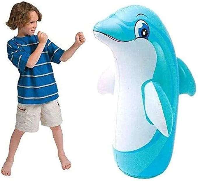 Hit Me Toy for Kids 3-D Inflatable Water Base Toddlers PVC Punching Bag Children Baby and Inflated Filled BOP 3D Boys Girls Outdoor & Indoor Playing — Image 3