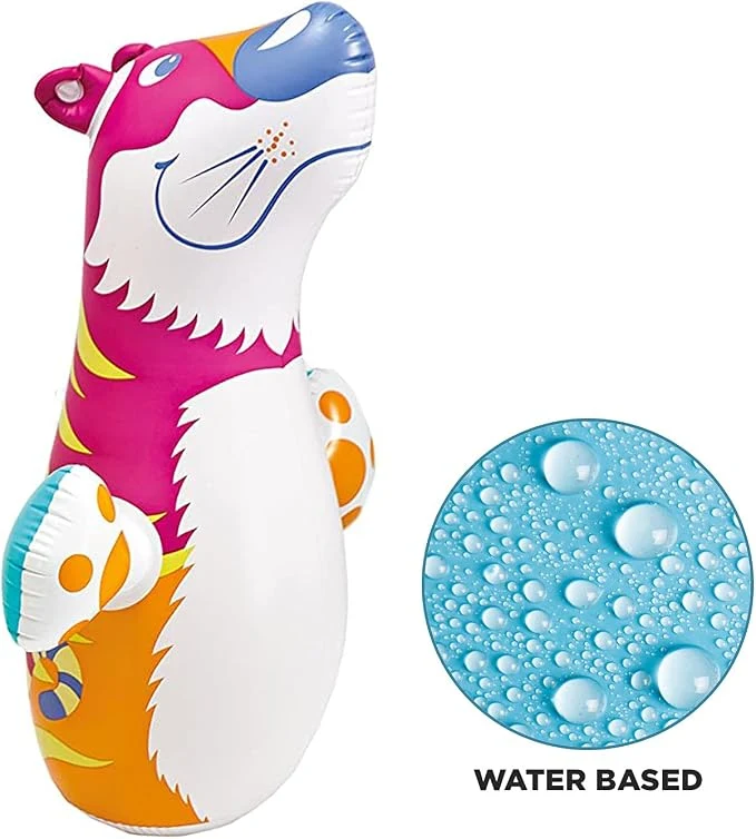 Hit Me Inflated Toy for Kids Inflatable Tiger Toy Water Filled Base BOP for Toddlers PVC Punching Bag for Kids (Multi) — Image 2