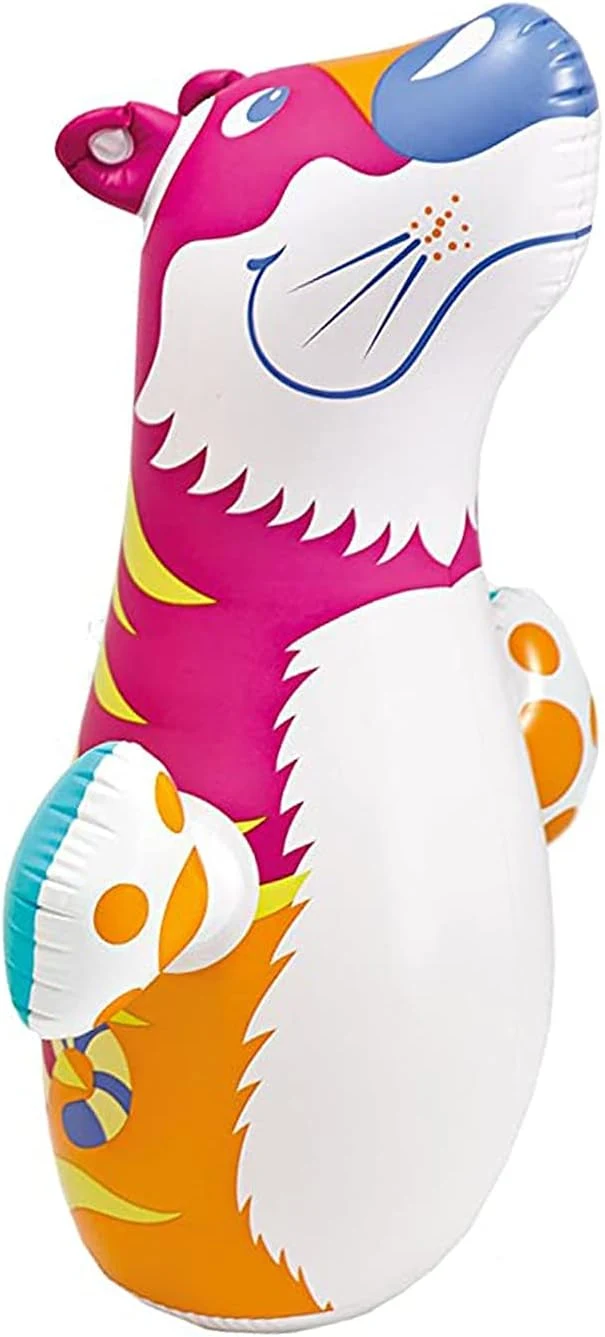 Hit Me Inflated Toy for Kids Inflatable Tiger Toy Water Filled Base BOP for Toddlers PVC Punching Bag for Kids (Multi) — Image 4