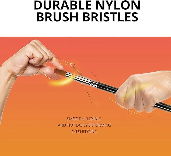 Premium Handmade Artist Painting Brushes for Acrylic,Watercolor, Fabric and for Multipurpose