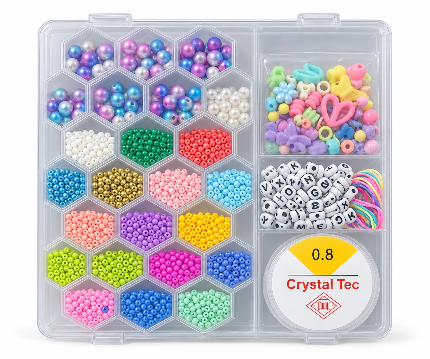 DIY Alphabet & Colourful Bead Jewellery Kit — Image 2