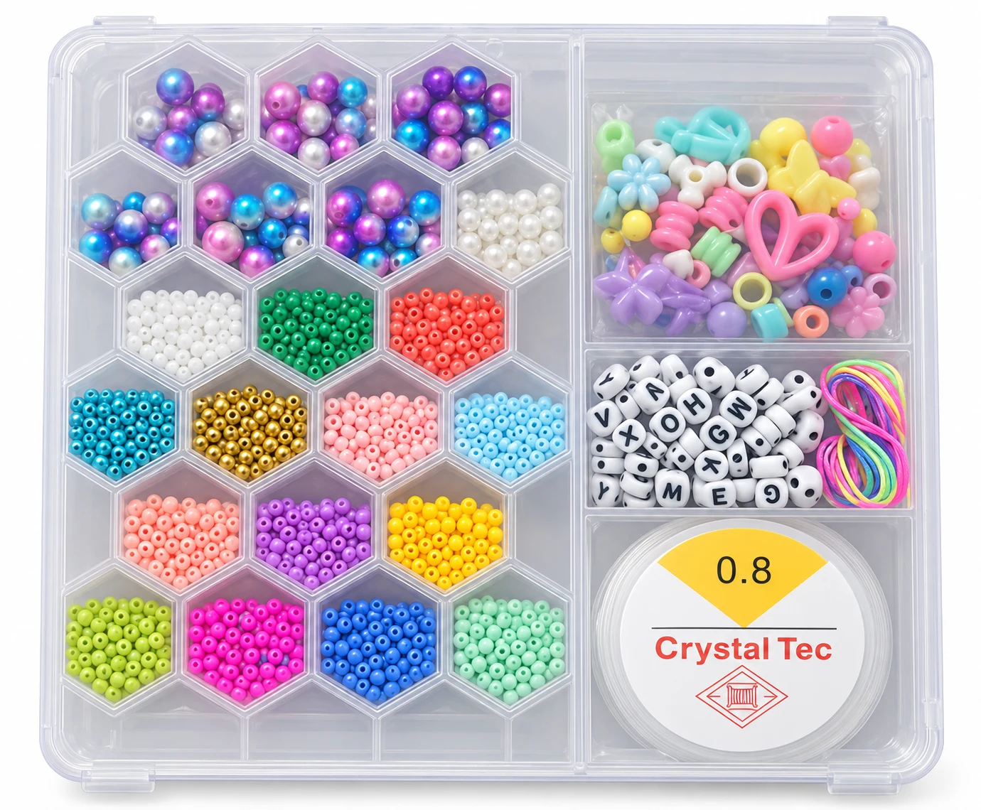 DIY Alphabet & Colourful Bead Jewellery Kit — Image 3