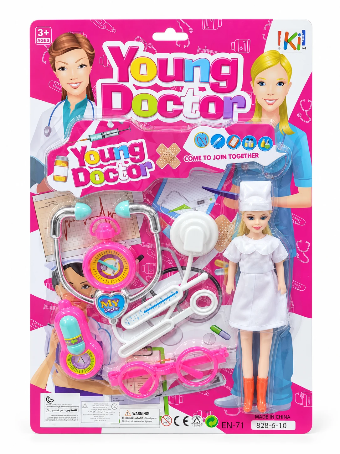Young Doctor Pretend Play Set with Nurse Doll