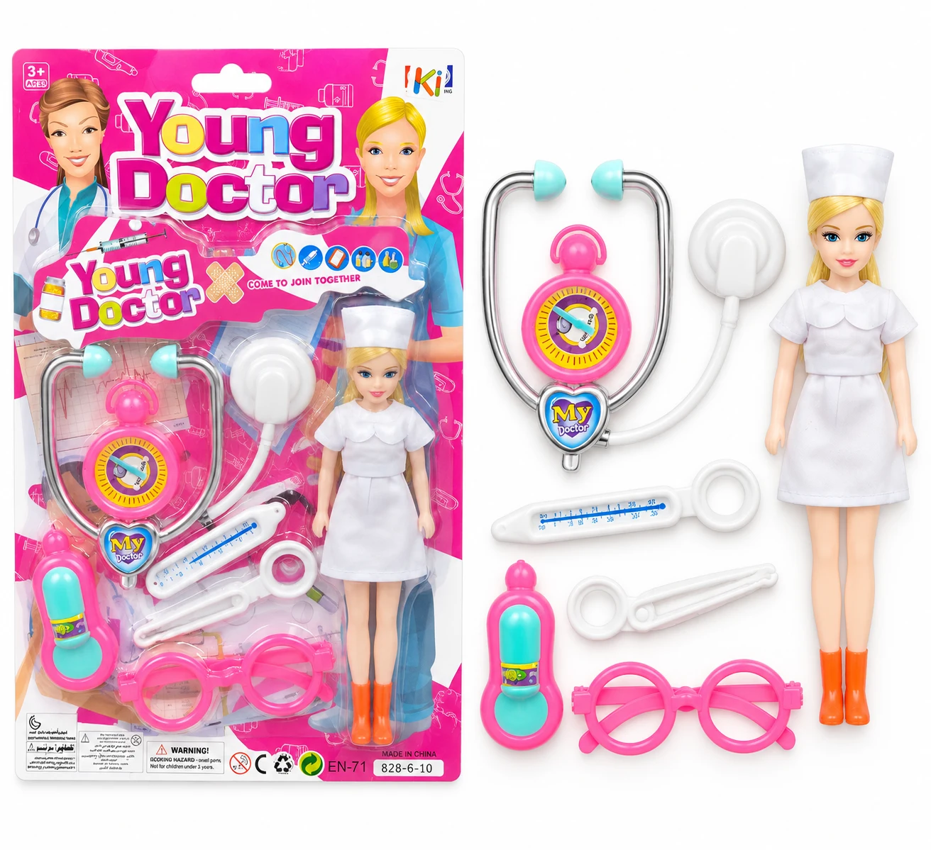 Young Doctor Pretend Play Set with Nurse Doll — Image 2