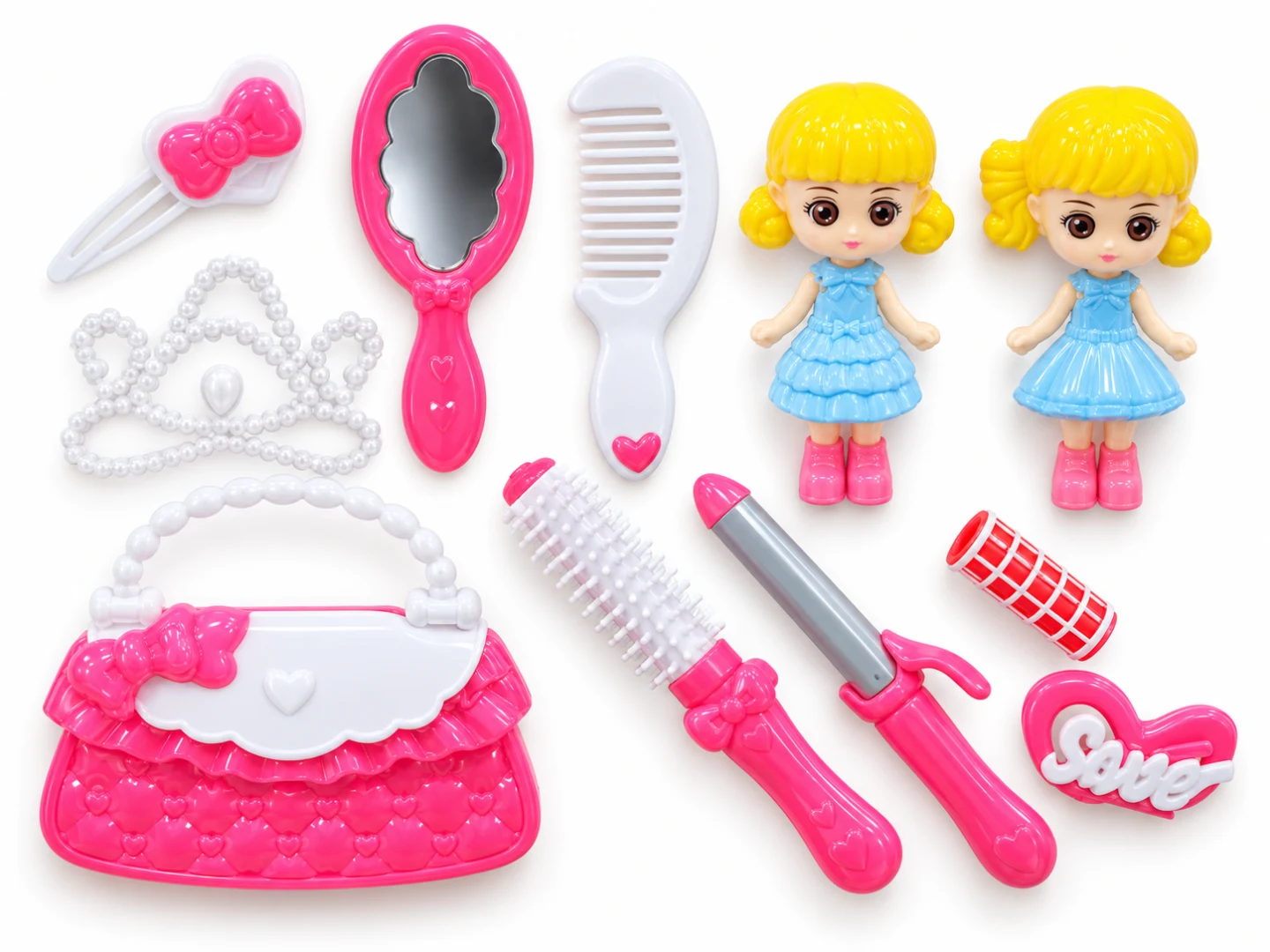 Beauty & Hair Styling Play Set with Two Dolls — Image 3