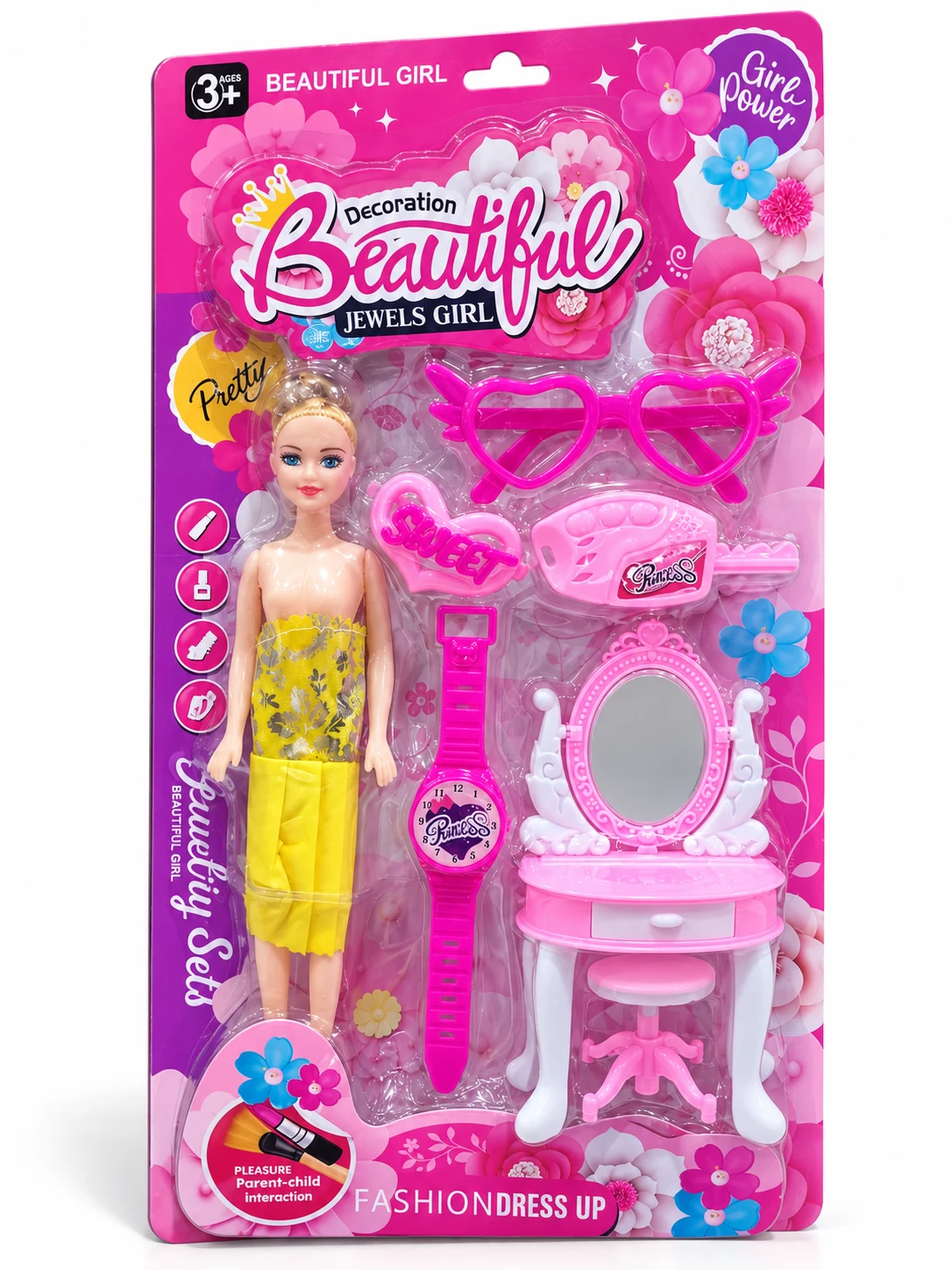 Fashion Doll & Mini Vanity Play Set