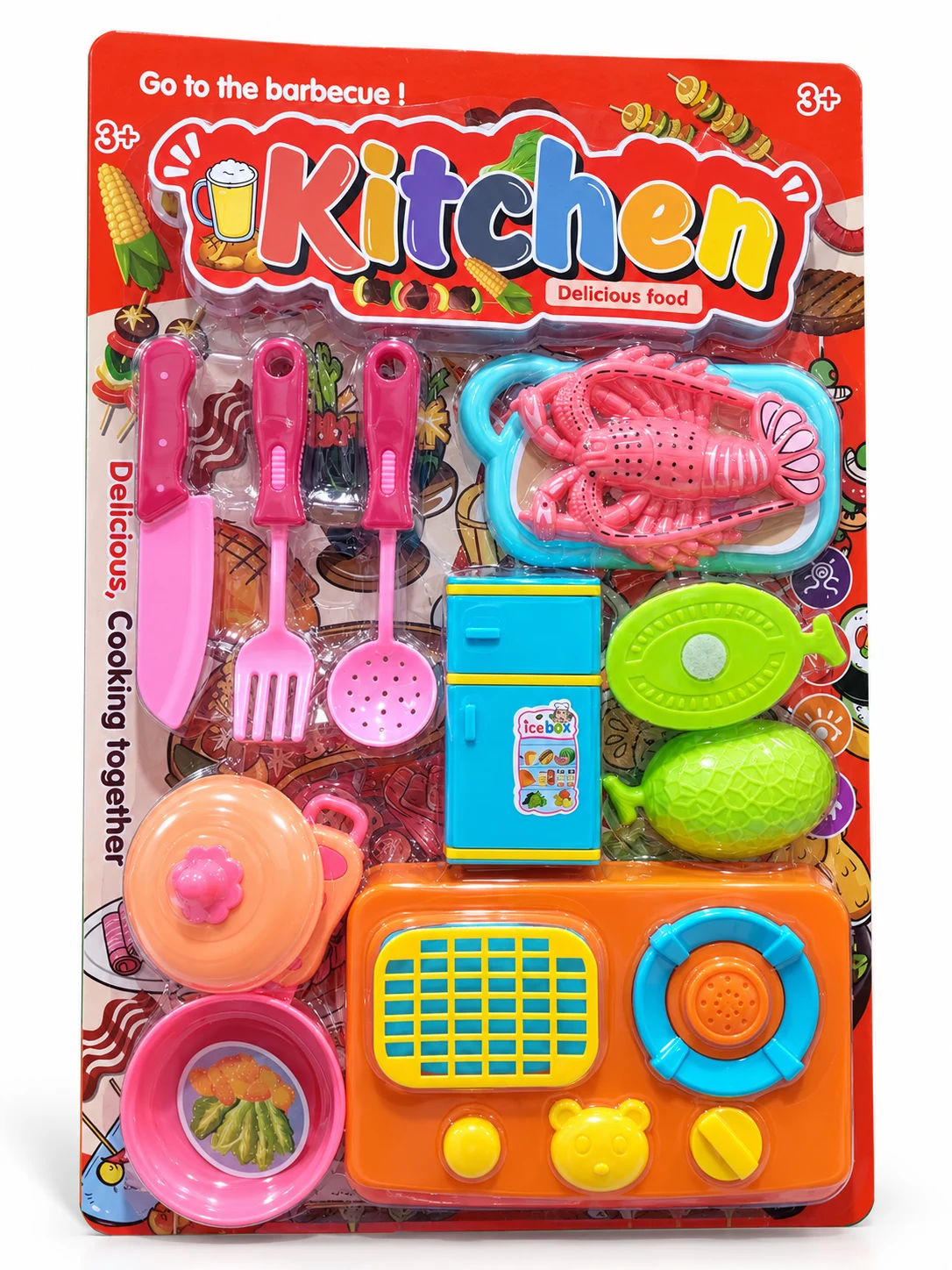 Kids’ Kitchen & Barbecue Playset